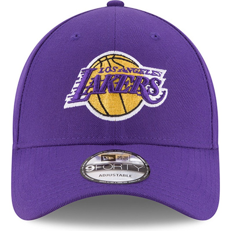 new-era-curved-brim-9forty-the-league-los-angeles-lakers-nba-purple-adjustable-cap