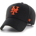 47-brand-curved-brim-orange-logo-new-york-mets-mlb-mvp-black-cap