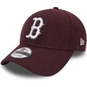 new-era-curved-brim-9forty-seasonal-heather-boston-red-sox-mlb-purple-adjustable-cap