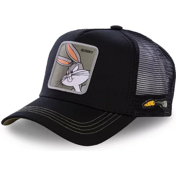 Capslab Bugs Bunny BUN1 Looney Tunes Black Trucker Hat