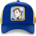 capslab-chun-li-chu-street-fighter-blue-and-yellow-trucker-hat