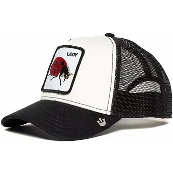 Goorin Bros. Lady Bug White and Black Trucker Hat