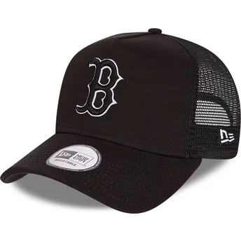 new-era-black-logo-tonal-mesh-a-frame-boston-red-sox-mlb-black-trucker-hat