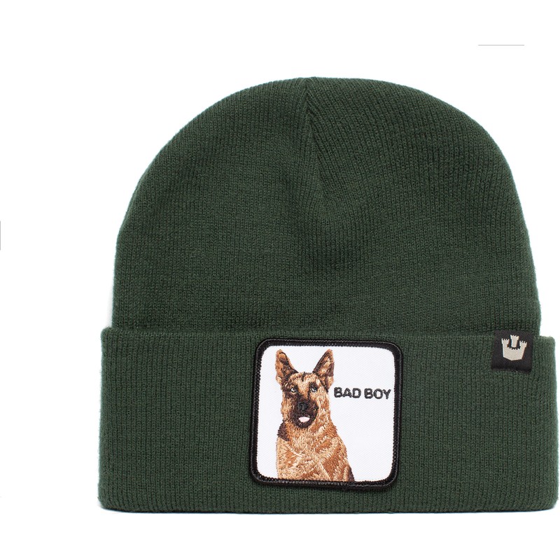 goorin-bros-german-shepherd-dog-bad-boy-sniff-sniff-the-farm-green-beanie