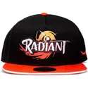 difuzed-flat-brim-logo-radiant-black-and-orange-snapback-cap