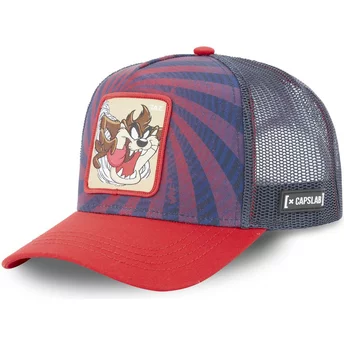 Capslab Tasmanian Devil LOO5 TAZ2 Looney Tunes Navy Blue and Red Trucker Hat