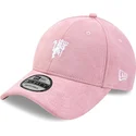 new-era-curved-brim-9forty-terry-cloth-manchester-united-football-club-premier-league-pink-adjustable-cap