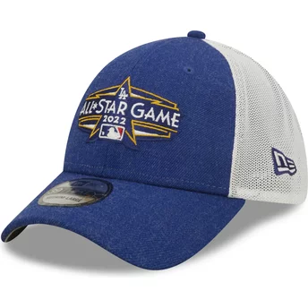 New Era 39THIRTY All Star Game Logo Los Angeles Dodgers MLB Blue and White Fitted Trucker Hat