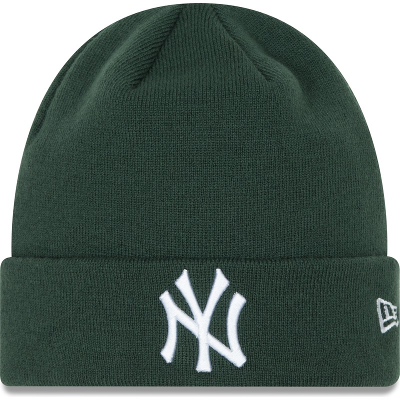 new-era-league-essential-cuff-new-york-yankees-mlb-dark-green-beanie