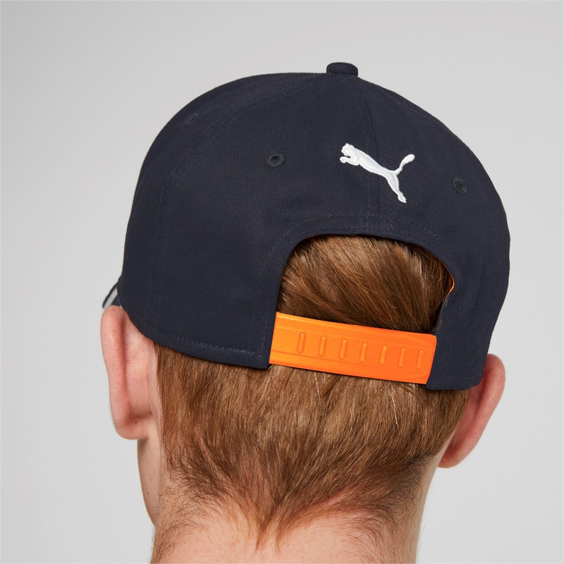 blue and orange puma hat