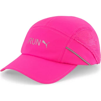 Puma Curved Brim Lightweight Runner Pink Adjustable Cap