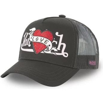 Von Dutch Love LOVU NR Black Trucker Hat