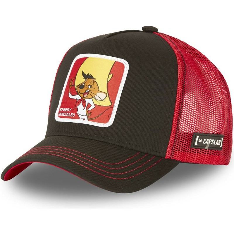 capslab-speedy-gonzales-cas-spe1-looney-tunes-black-trucker-hat