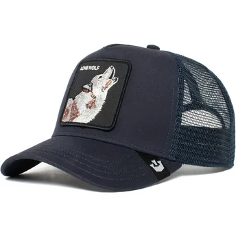 Goorin Bros. Wolf Navy Blue Trucker Hat