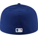 new-era-flat-brim-59fifty-authentic-on-field-texas-rangers-mlb-blue-fitted-cap