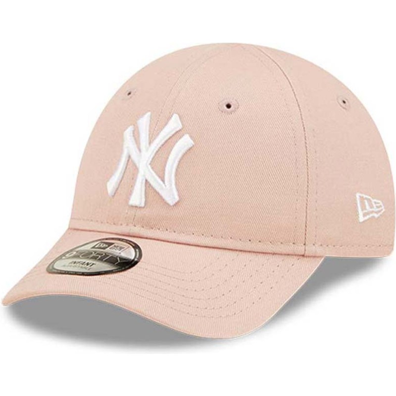 new-era-curved-brim-toddler-9forty-league-essential-new-york-yankees-mlb-pink-adjustable-cap