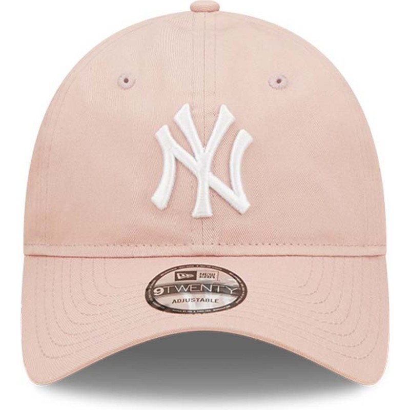 new-era-curved-brim-9twenty-league-essential-new-york-yankees-mlb-pink-adjustable-cap
