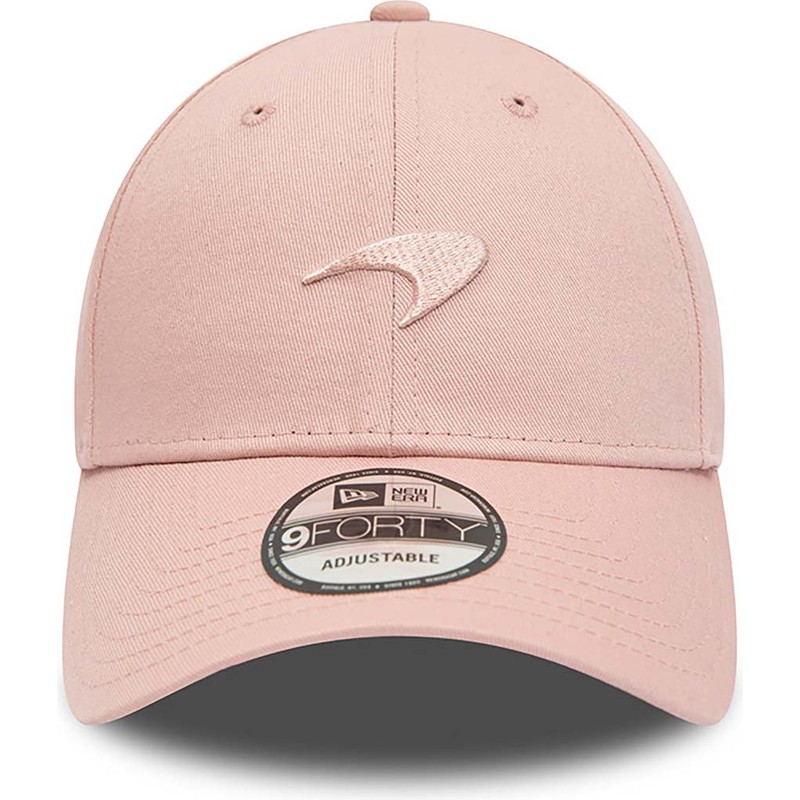 new-era-curved-brim-pink-logo-9forty-seasonal-mclaren-racing-formula-1-pink-adjustable-cap