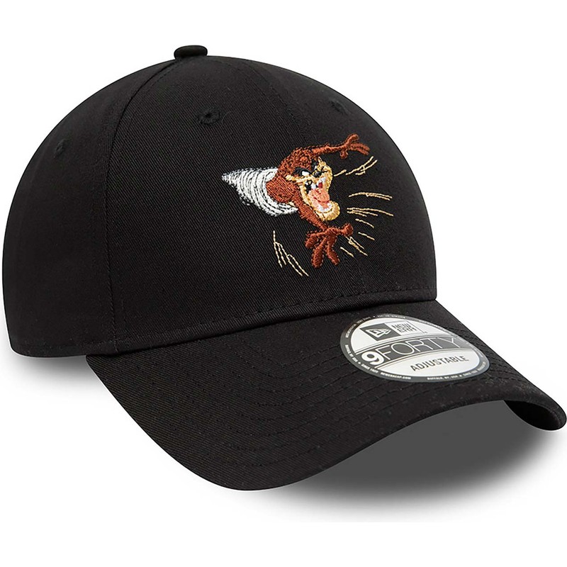 new-era-curved-brim-tasmanian-devil-9forty-looney-tunes-black-adjustable-cap