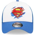 new-era-youth-superman-a-frame-dc-comics-blue-and-white-trucker-hat