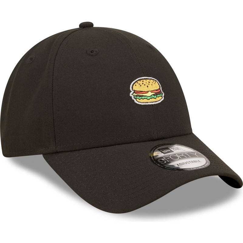 new-era-curved-brim-good-burger-good-life-9forty-food-icon-black-adjustable-cap