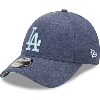 New Era Curved Brim Blue Logo 9FORTY Jersey Essential Los Angeles Dodgers MLB Navy Blue Adjustable Cap