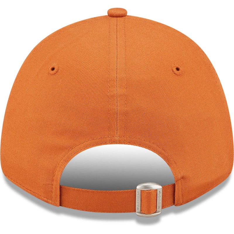 new-era-curved-brim-9forty-league-essential-new-york-yankees-mlb-orange-adjustable-cap