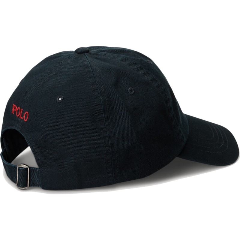 polo-ralph-lauren-curved-brim-red-logo-cotton-chino-classic-sport-black-adjustable-cap