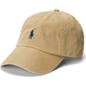 polo-ralph-lauren-curved-brim-navy-blue-logo-cotton-chino-classic-sport-brown-adjustable-cap