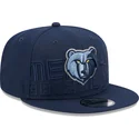 new-era-flat-brim-9fifty-draft-edition-2023-memphis-grizzlies-nba-navy-blue-snapback-cap