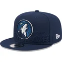 new-era-flat-brim-9fifty-draft-edition-2023-minnesota-timberwolves-nba-navy-blue-snapback-cap