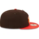 new-era-flat-brim-59fifty-the-elements-fire-pin-miami-heat-nba-brown-and-red-fitted-cap