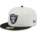 new-era-flat-brim-59fifty-championships-las-vegas-raiders-nfl-white-and-black-fitted-cap