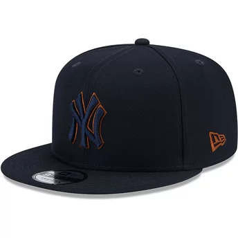 New Era Flat Brim 9FIFTY Repreve New York Yankees MLB Navy Blue Snapback Cap