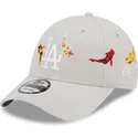 new-era-curved-brim-9forty-koi-fish-los-angeles-dodgers-mlb-beige-adjustable-cap