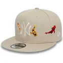 new-era-flat-brim-9fifty-koi-fish-new-york-yankees-mlb-beige-snapback-cap