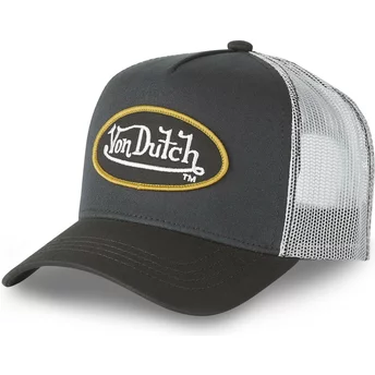 Von Dutch CLA6 Black and White Trucker Hat
