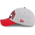 new-era-curved-brim-9twenty-tip-off-2023-chicago-bulls-nba-grey-and-red-adjustable-cap