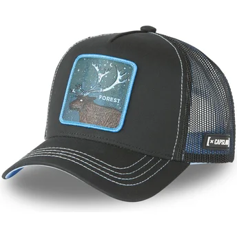 Capslab Deer Forest CAS2 FOR1 Beasts Black Trucker Hat