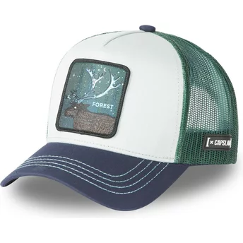 Capslab Deer Forest CAS2 FOR3 Fantastic Beasts White, Green and Blue Trucker Hat