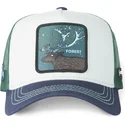 capslab-deer-forest-cas2-for3-beasts-white-green-and-blue-trucker-hat