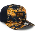 new-era-curved-brim-9fifty-all-over-print-red-bull-racing-formula-1-orange-and-navy-blue-snapback-cap