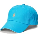 polo-ralph-lauren-curved-brim-orange-logo-cotton-chino-classic-sport-blue-adjustable-cap