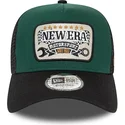 new-era-a-frame-patch-motorsport-green-and-black-trucker-hat