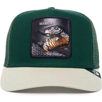 Goorin Bros. Snake Mamba The Farm Premium Green and White Trucker Hat