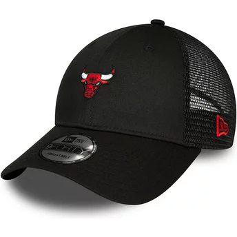 New Era 9FORTY Home Field Chicago Bulls NBA Black Adjustable Trucker Hat