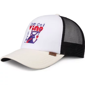 Djinns Vino HFT Food White, Black and Beige Trucker Hat