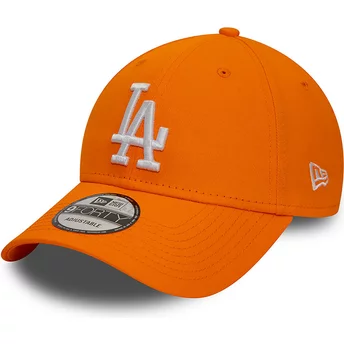 New Era Curved Brim 9FORTY League Essential Los Angeles Dodgers MLB Orange Adjustable Cap