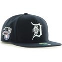 47-brand-flat-brim-detroit-tigers-mlb-sure-shot-black-snapback-cap