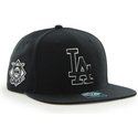47-brand-flat-brim-los-angeles-dodgers-mlb-sure-shot-black-snapback-cap
